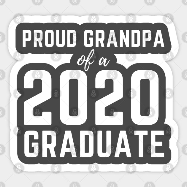 Proud Grandpa Of A 2020 Graduate Senior Class Graduation Sticker by busines_night